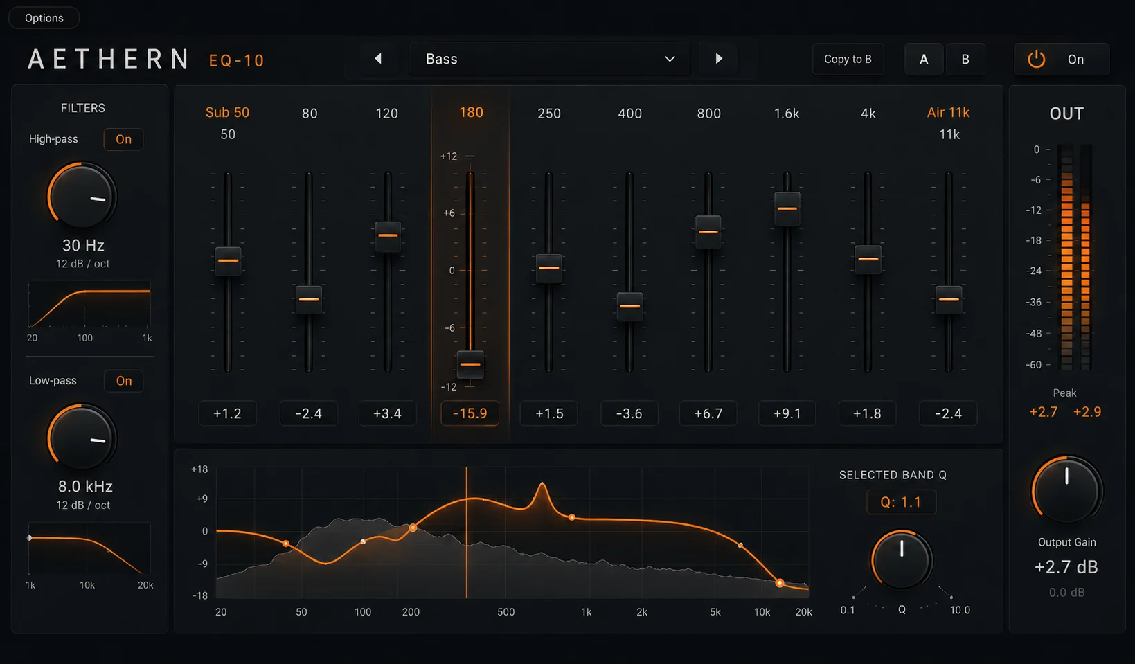 EQ-10 interface