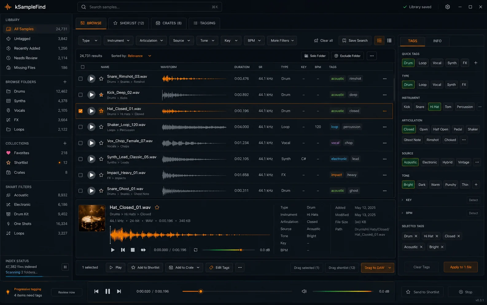 kSampleFind interface